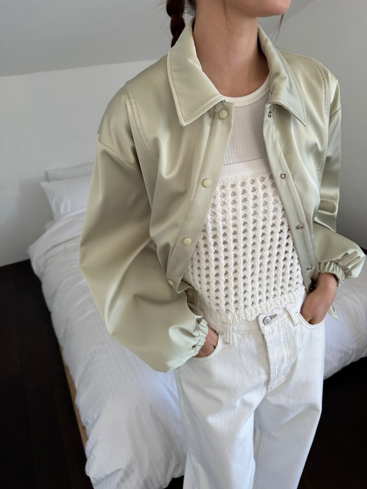 Unbound - Korean Women Fashion - #womensfashion - Satin Jumper - 3