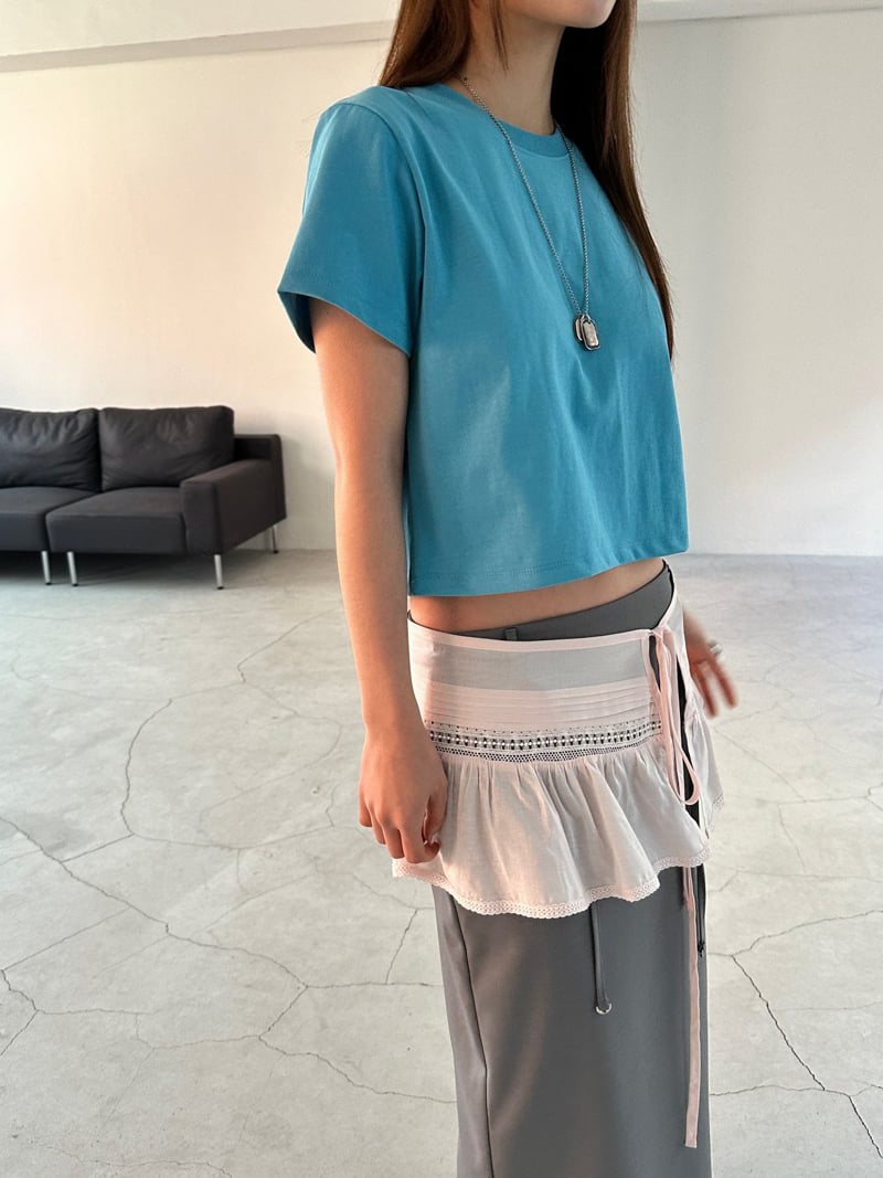 Unbound - Korean Women Fashion - #momslook - Sense Crop Tee - 4