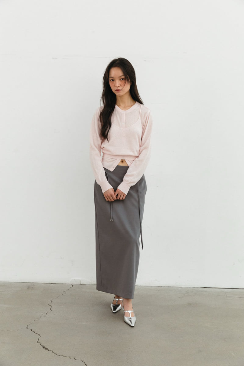 Unbound - Korean Women Fashion - #womensfashion - Melona Sleeveless Cardigan Set - 10