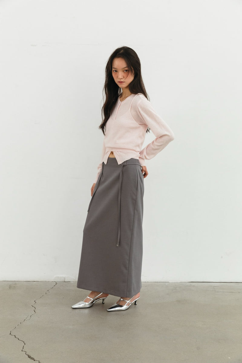 Unbound - Korean Women Fashion - #womensfashion - Melona Sleeveless Cardigan Set - 6
