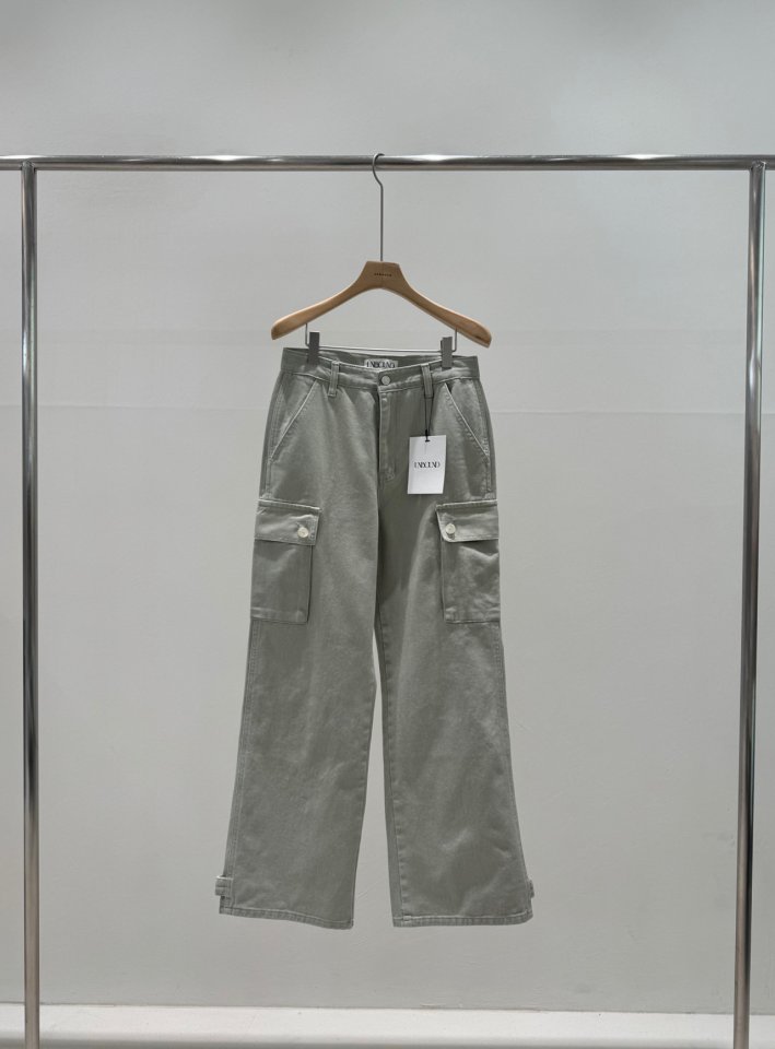 Unbound - Korean Women Fashion - #womensfashion - Dying Cargo Denim Pant