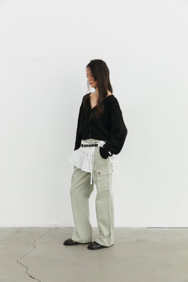 Unbound - Korean Women Fashion - #womensfashion - Dying Cargo Denim Pant - 11