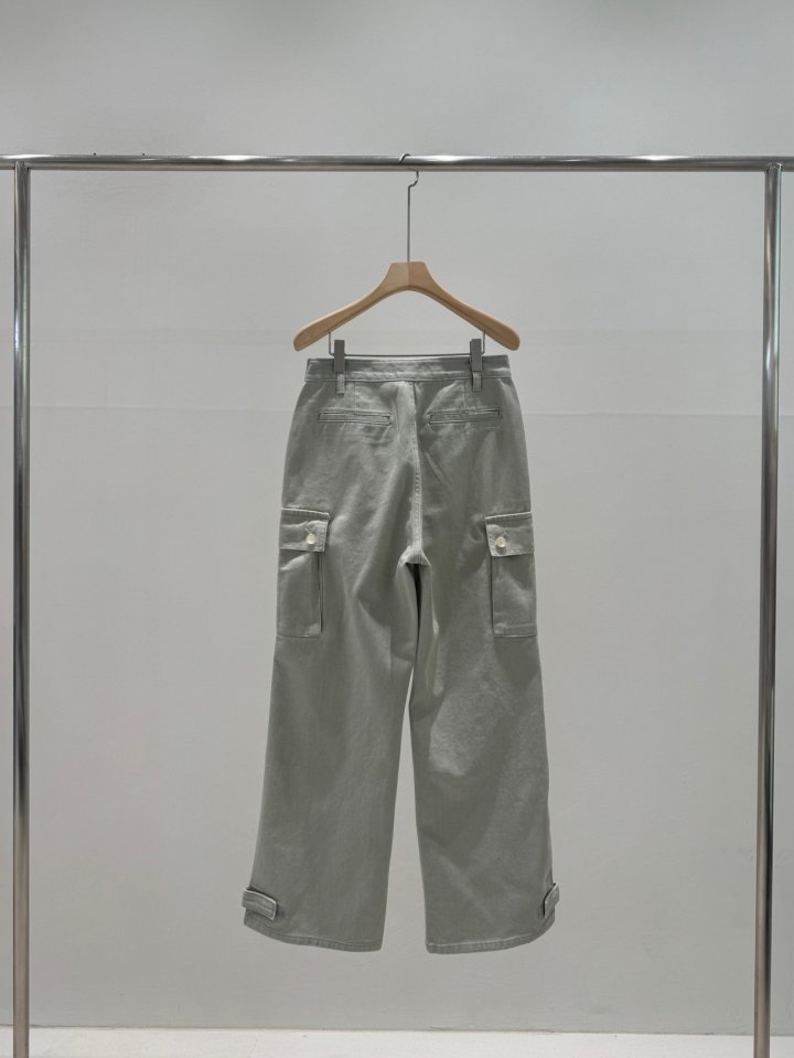 Unbound - Korean Women Fashion - #womensfashion - Dying Cargo Denim Pant - 3