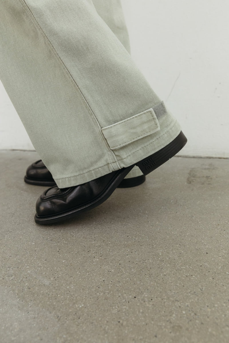 Unbound - Korean Women Fashion - #womensfashion - Dying Cargo Denim Pant - 9