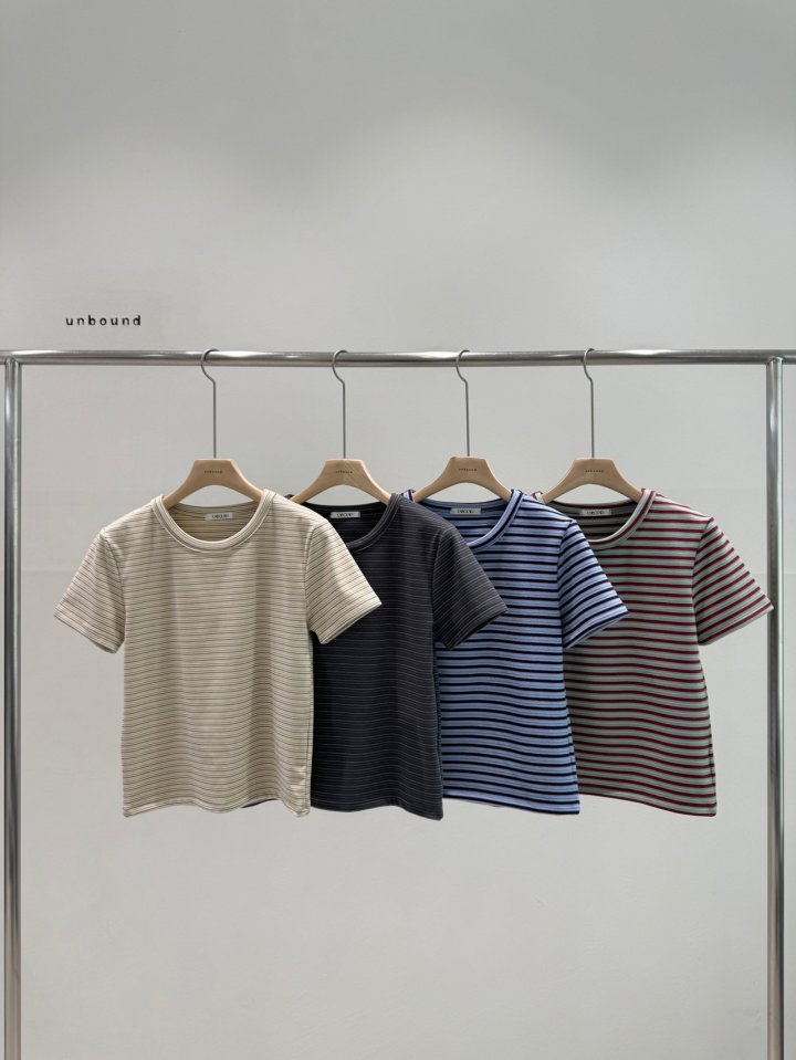 Unbound - Korean Women Fashion - #womensfashion - Fancy Stripe Tee