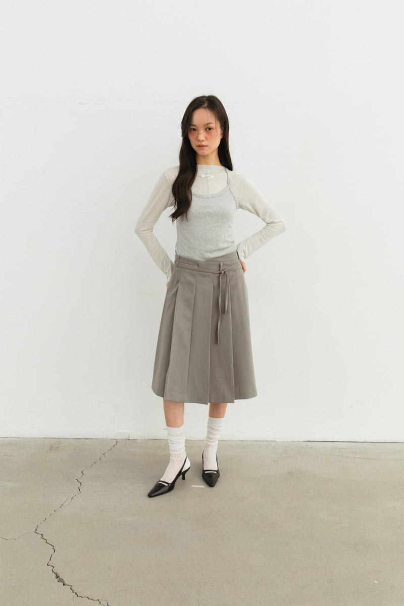 Unbound - Korean Women Fashion - #womensfashion - Pleats Wrap Skirt - 9
