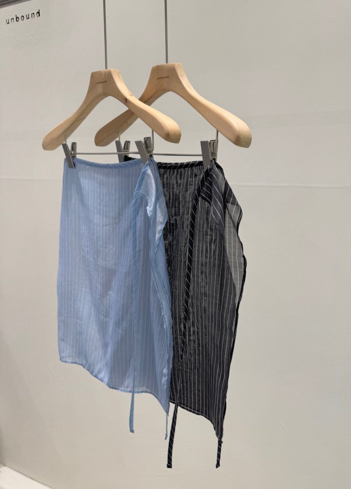 Unbound - Korean Women Fashion - #womensfashion - Stripe Layered Skirt - 3