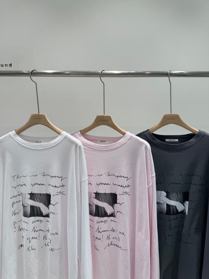 Unbound - Korean Women Fashion - #womensfashion - Letter Tee - 2