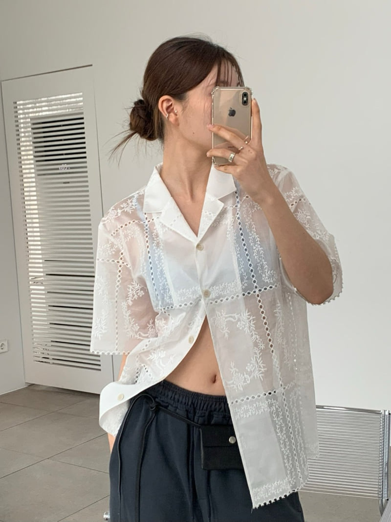 Unbound - Korean Women Fashion - #womensfashion - Leaf Shirt - 11