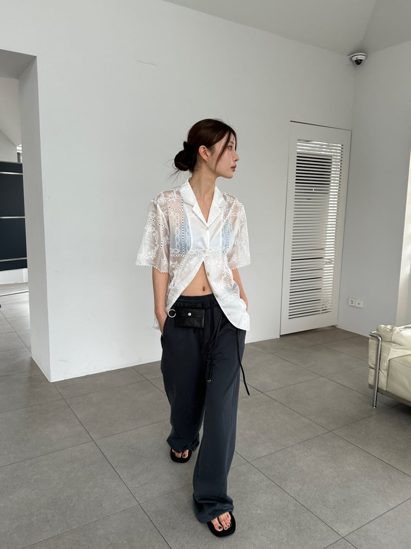Unbound - Korean Women Fashion - #womensfashion - Leaf Shirt - 5