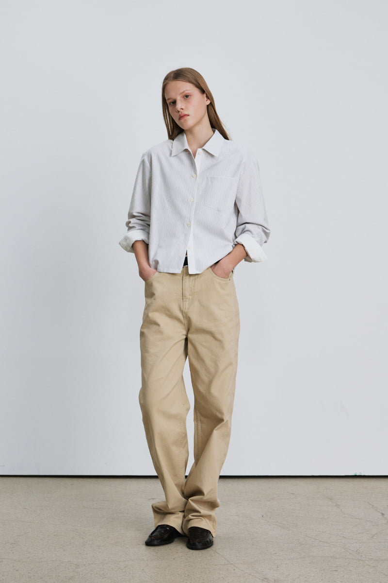 Understanding - Korean Women Fashion - #momslook - City Stripe Shirt