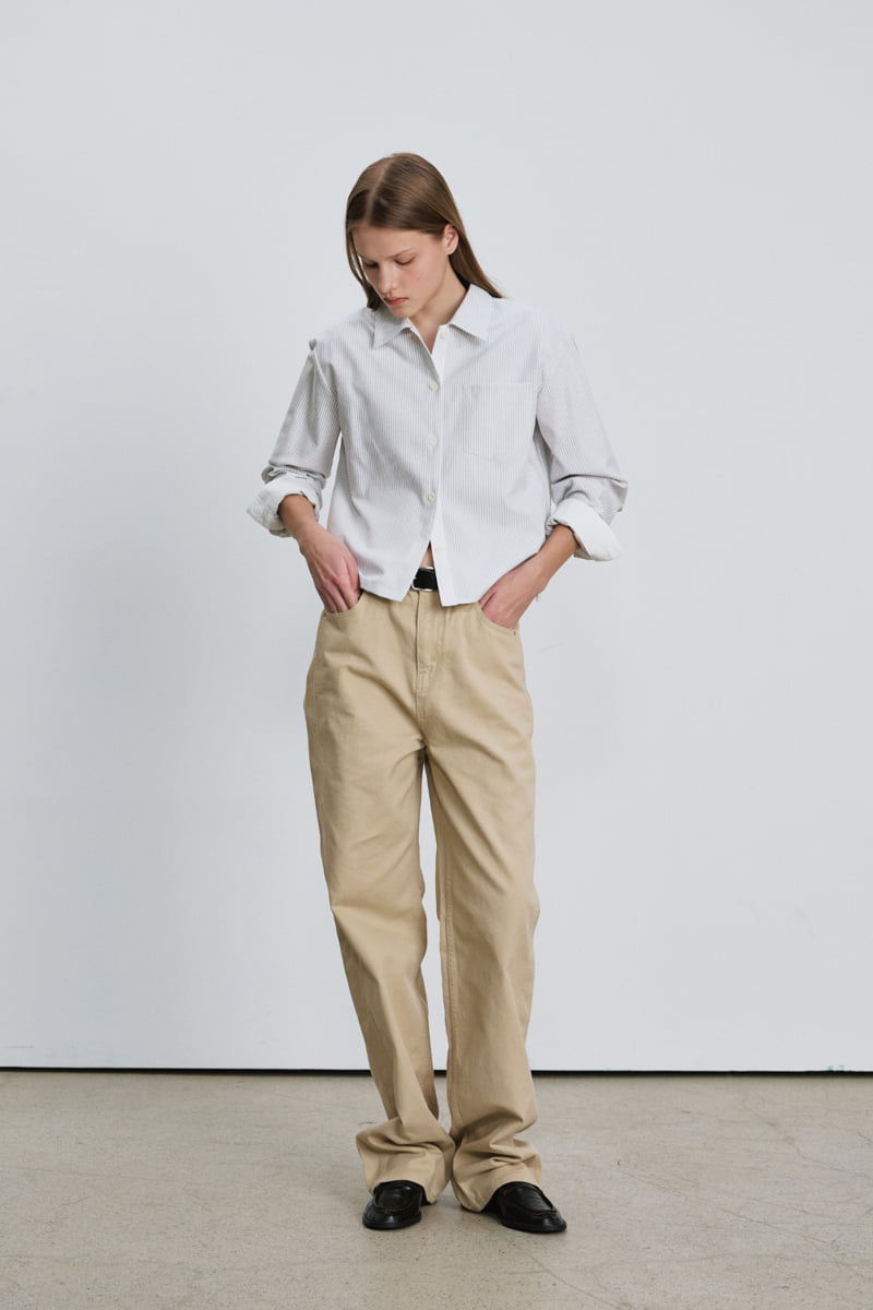 Understanding - Korean Women Fashion - #momslook - City Stripe Shirt - 2