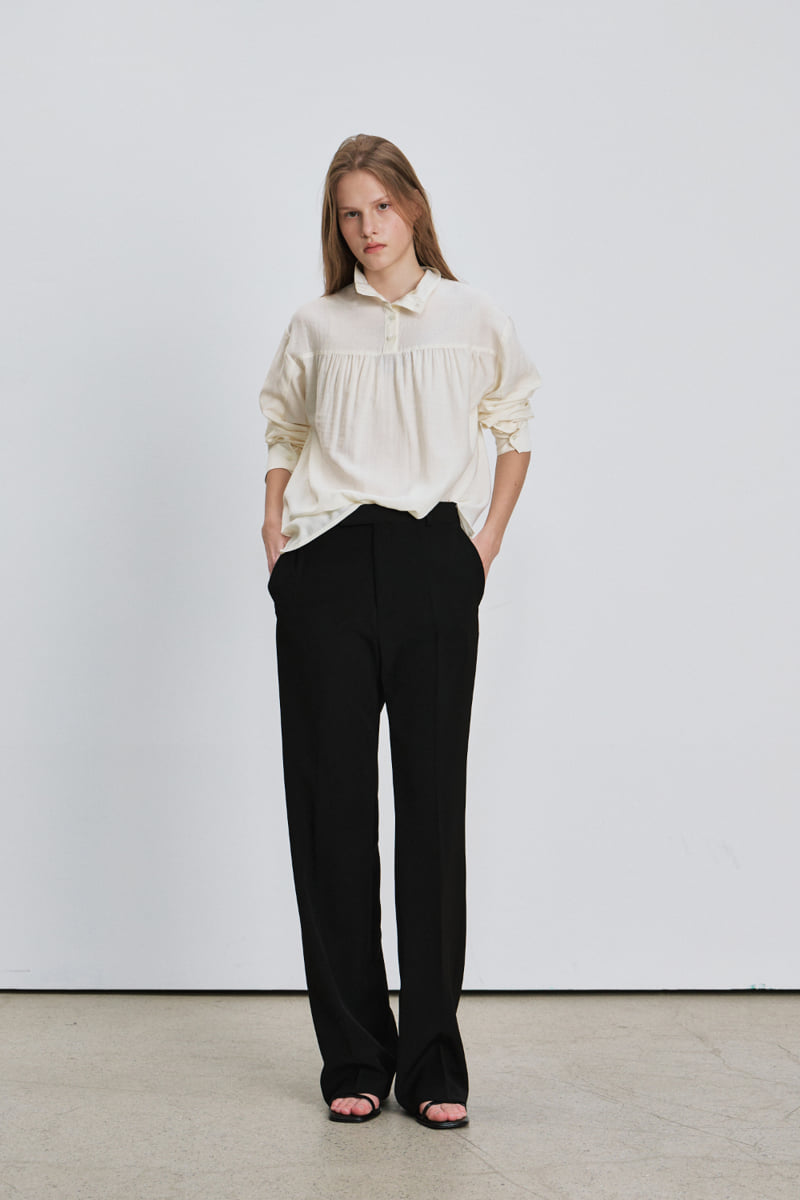 Understanding - Korean Women Fashion - #momslook - High Neck Blouse