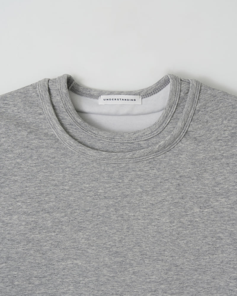 Understanding - Korean Women Fashion - #momslook - Double Neck Tee - 10