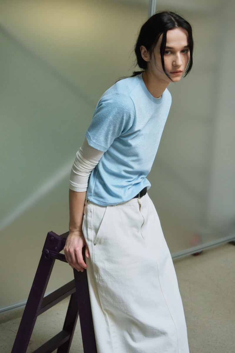 Understanding - Korean Women Fashion - #momslook - Low Short Sleeved Tee - 6