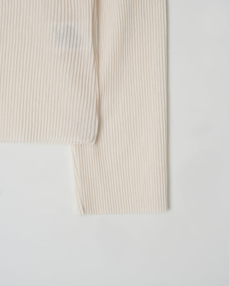 Understanding - Korean Women Fashion - #momslook - Paris Pleats Long Sleeved Tee - 8