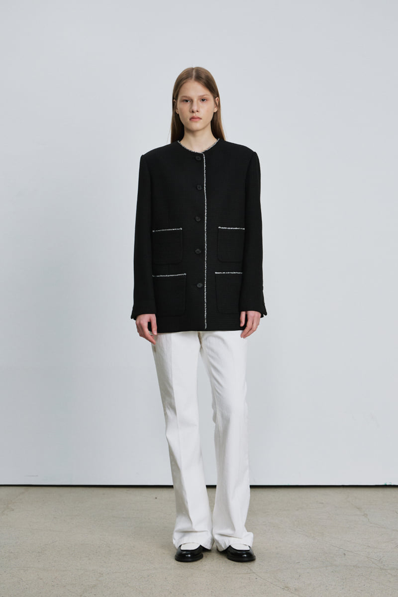 Understanding - Korean Women Fashion - #momslook - Tweed Colored Jacket