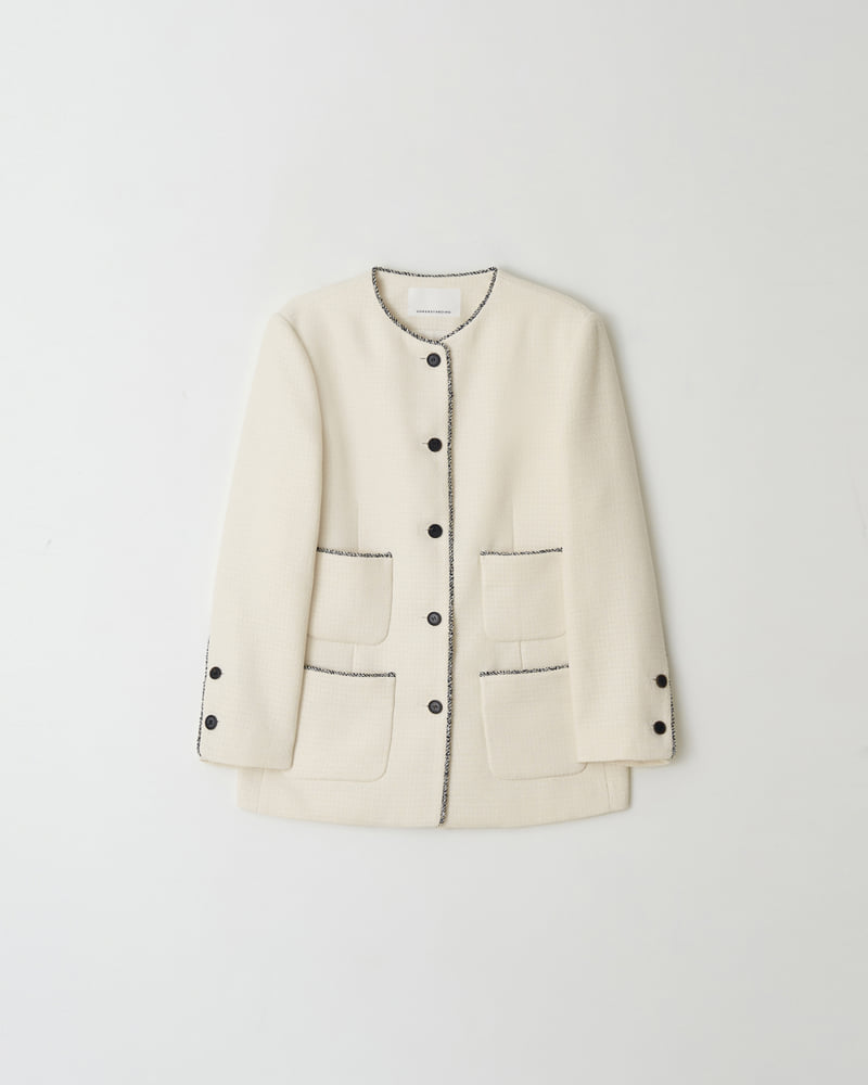 Understanding - Korean Women Fashion - #momslook - Tweed Colored Jacket - 11