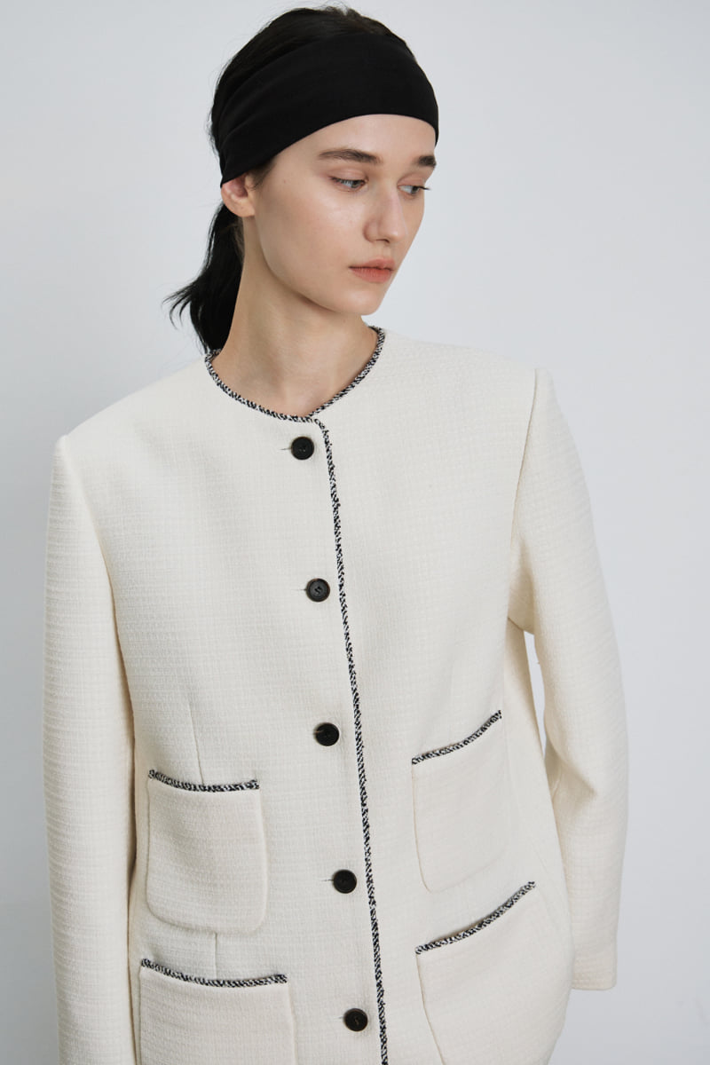Understanding - Korean Women Fashion - #momslook - Tweed Colored Jacket - 7