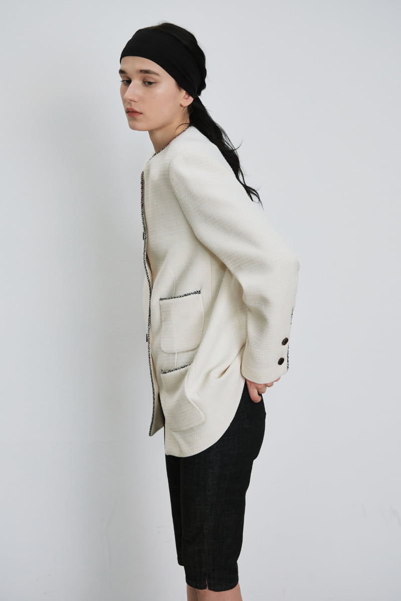 Understanding - Korean Women Fashion - #momslook - Tweed Colored Jacket - 9