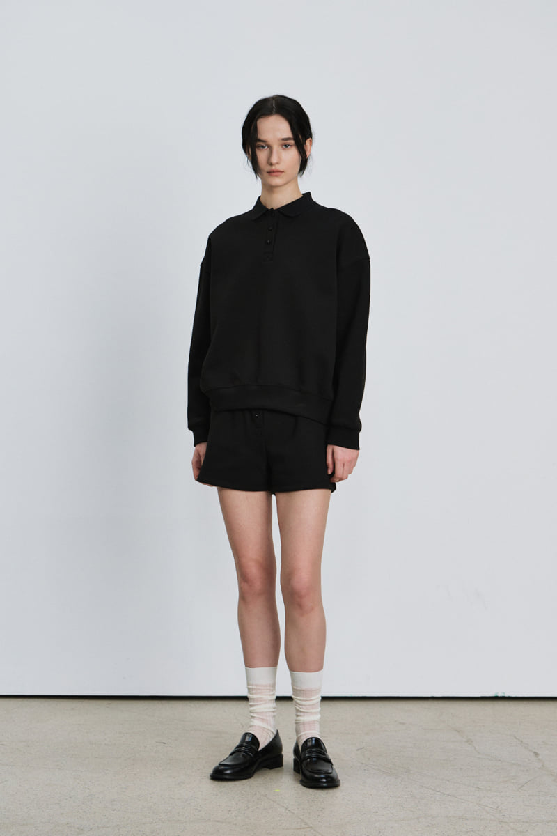 Understanding - Korean Women Fashion - #momslook - Box PK Collar Tee