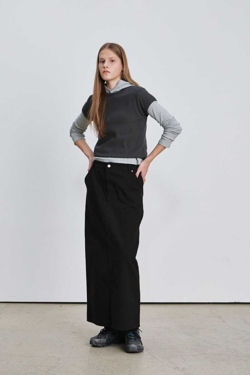 Understanding - Korean Women Fashion - #pursuepretty - Long Denim Skirt - 9