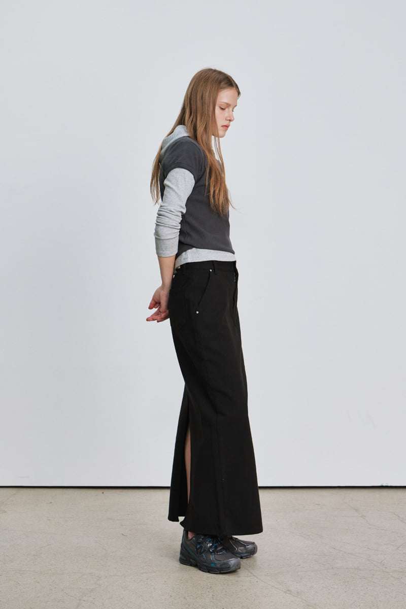 Understanding - Korean Women Fashion - #restrostyle - Long Denim Skirt - 10