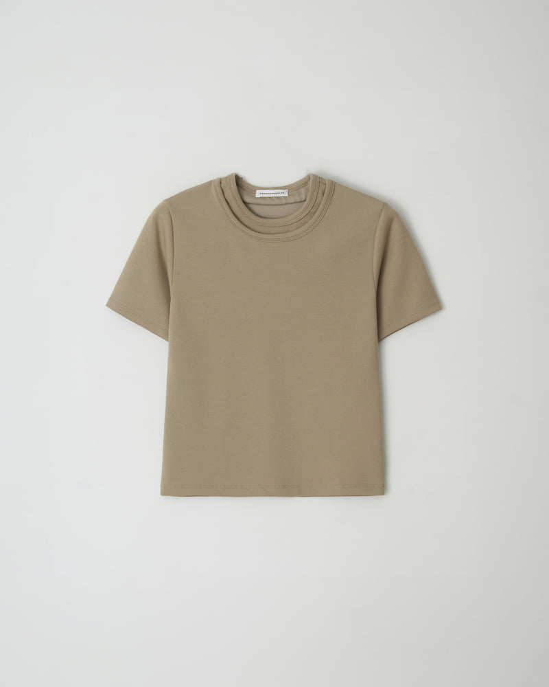 Understanding - Korean Women Fashion - #shopsmall - Double Neck Tee - 7