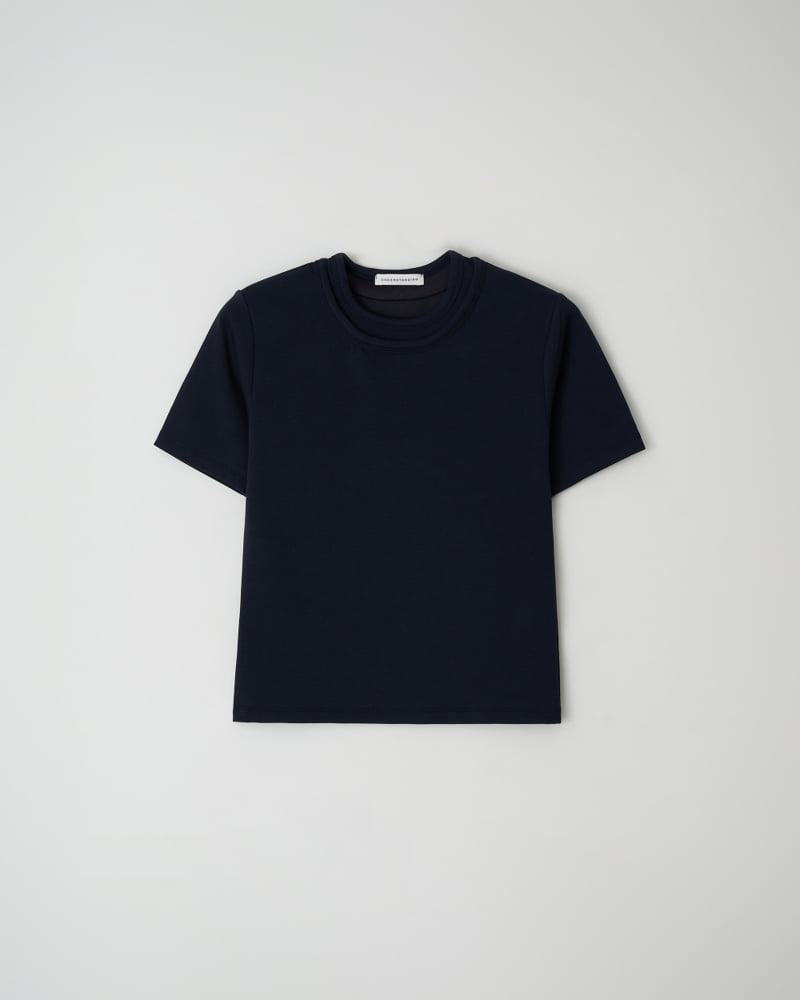 Understanding - Korean Women Fashion - #thatsdarling - Double Neck Tee - 8