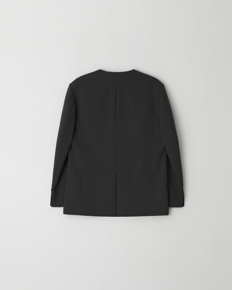 Understanding - Korean Women Fashion - #thatsdarling - V No Collar Jacket - 7