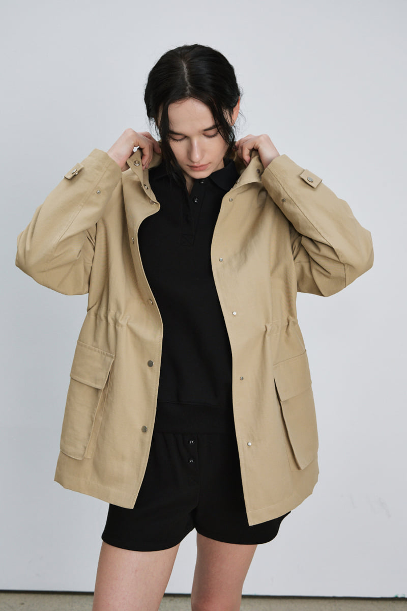 Understanding - Korean Women Fashion - #womensfashion - Pocket High Neck Coat Jackeet - 3