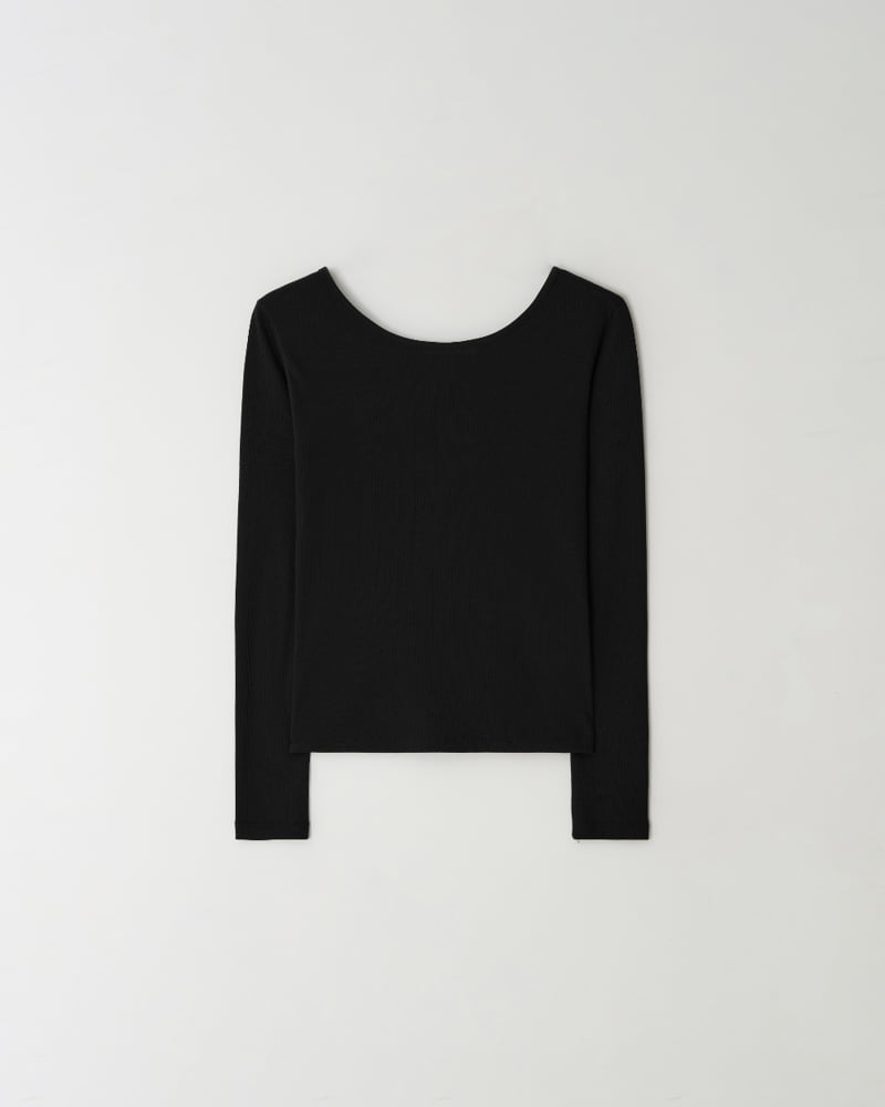 Understanding - Korean Women Fashion - #womensfashion - Wide U Neck Tee - 10