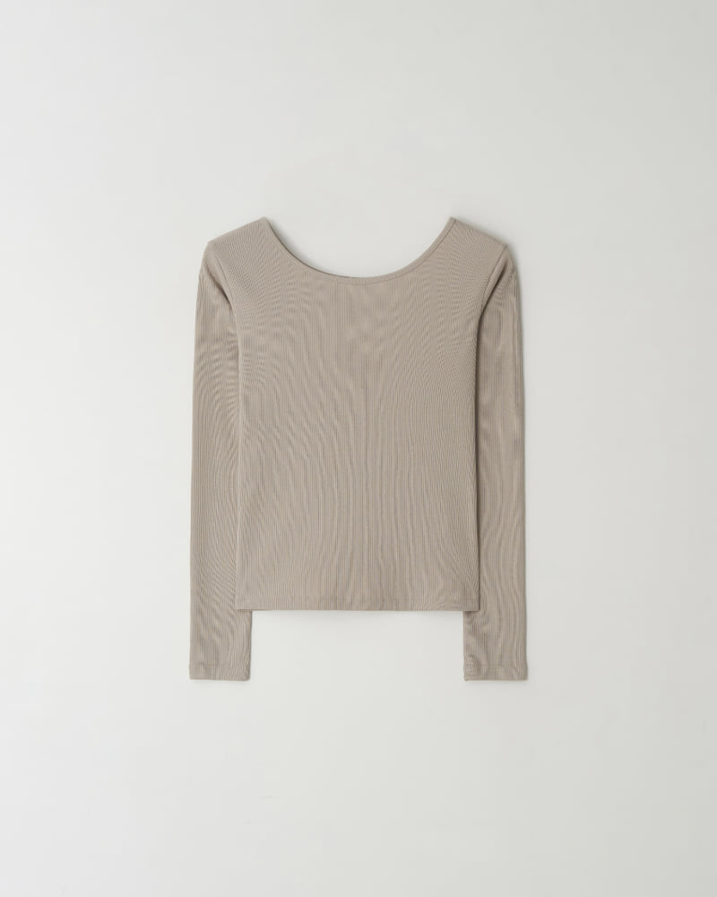 Understanding - Korean Women Fashion - #womensfashion - Wide U Neck Tee - 8
