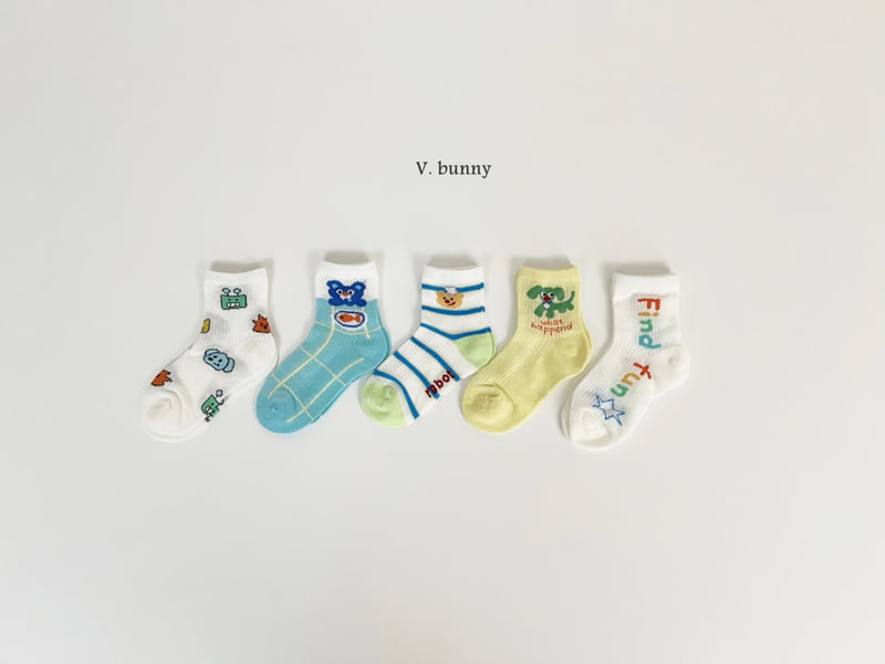 V Bunny - Korean Children Fashion - #Kfashion4kids - Find Fun Socks Set