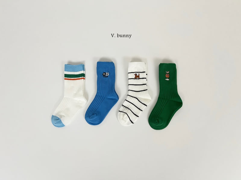 V Bunny - Korean Children Fashion - #childofig - Basketball Socks Set