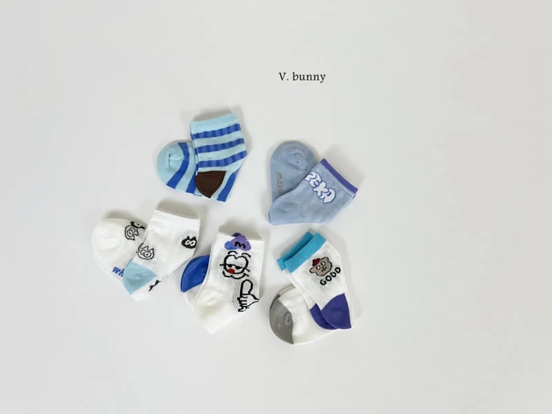 V Bunny - Korean Children Fashion - #childofig - Eureka Socks Set - 11