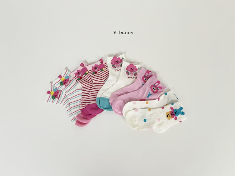 V Bunny - Korean Children Fashion - #childofig - Yummy Socks Set - 10