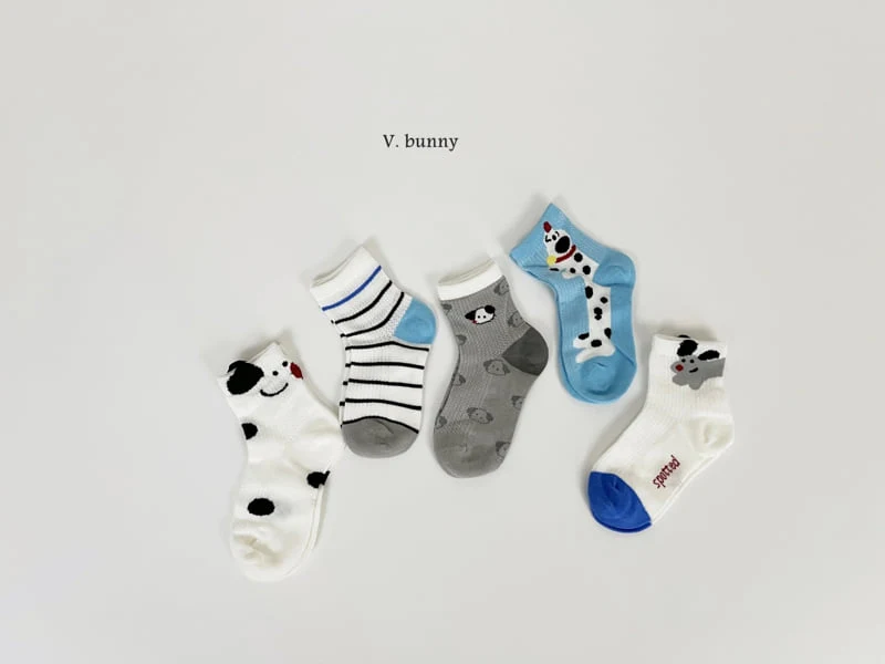 V Bunny - Korean Children Fashion - #childofig - Polka Dot Socks Set - 10