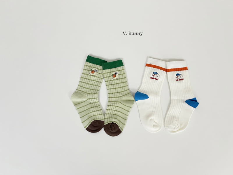 V Bunny - Korean Children Fashion - #childofig - Snail Socks Set - 7