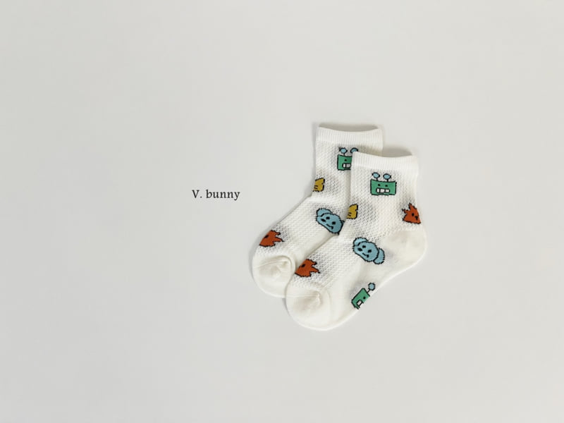 V Bunny - Korean Children Fashion - #childofig - Find Fun Socks Set - 7