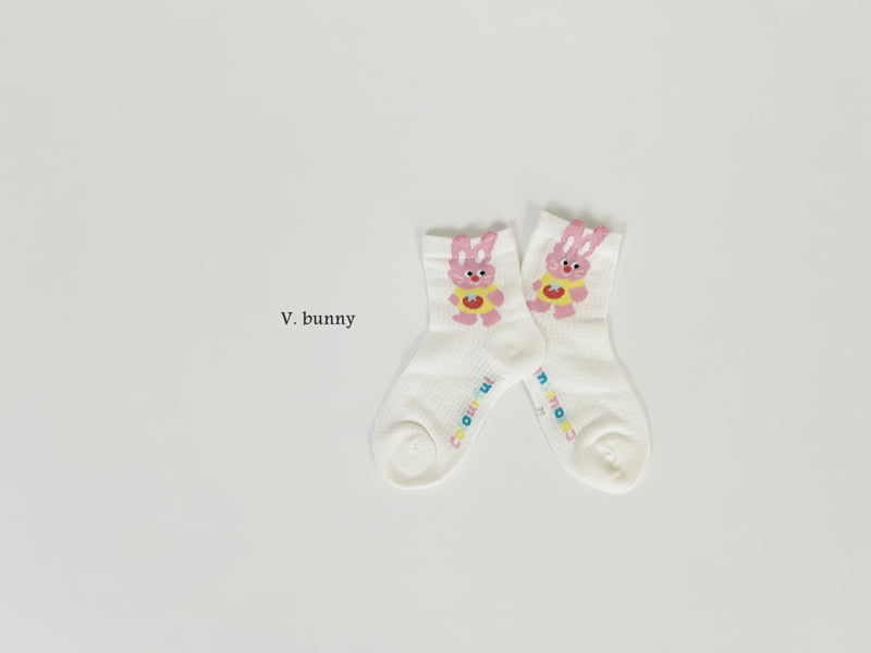 V Bunny - Korean Children Fashion - #prettylittlegirls - Tomato Socks Set - 4
