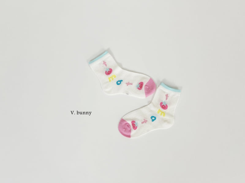 V Bunny - Korean Children Fashion - #childofig - Tomato Socks Set - 5