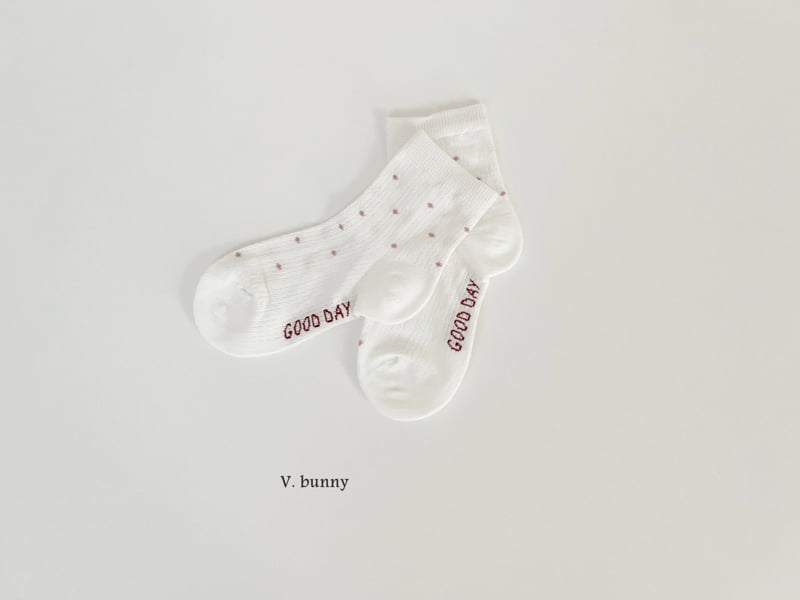 V Bunny - Korean Children Fashion - #childofig - Dot Good Socks Set - 9