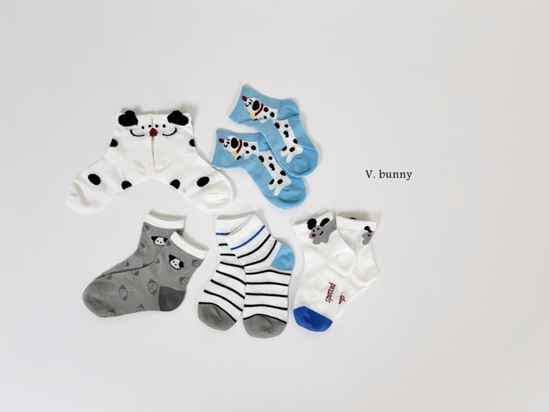 V Bunny - Korean Children Fashion - #childrensboutique - Polka Dot Socks Set - 11