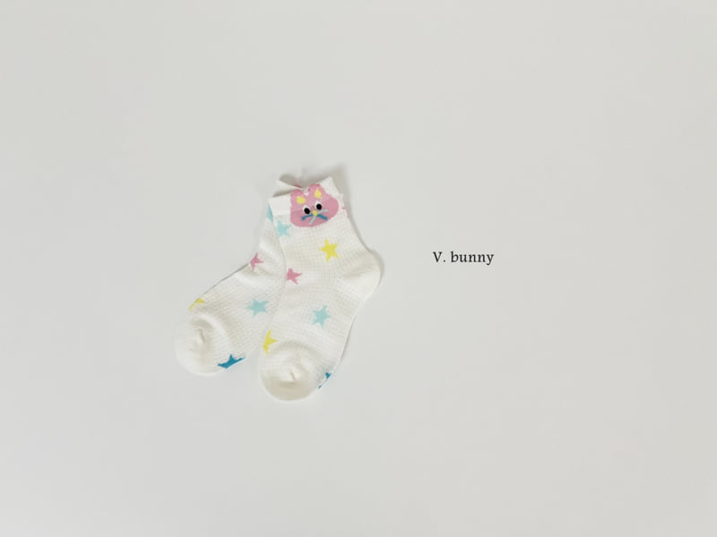 V Bunny - Korean Children Fashion - #childrensboutique - Tomato Socks Set - 6