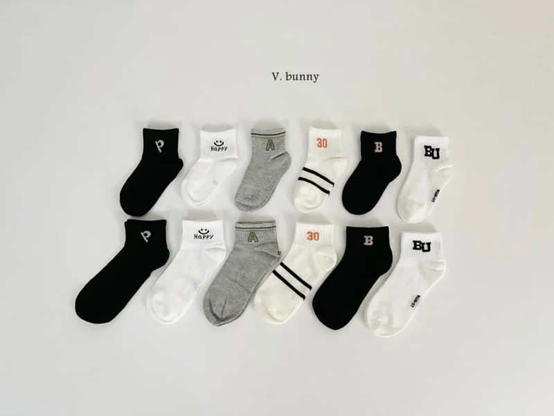 V Bunny - Korean Children Fashion - #childrensboutique - Biyu Socks Set