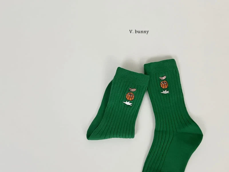 V Bunny - Korean Children Fashion - #designkidswear - Basketball Socks Set - 3