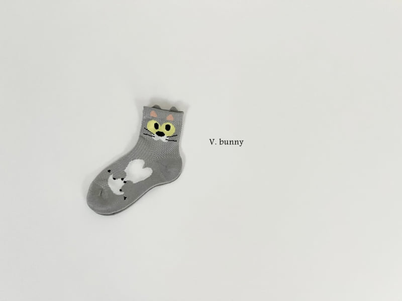 V Bunny - Korean Children Fashion - #designkidswear - Animal Socks Set - 6