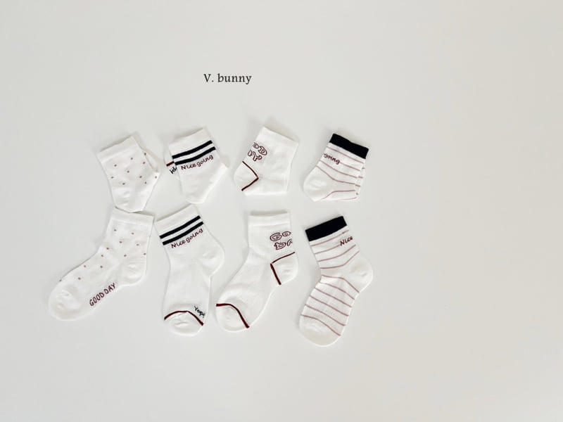 V Bunny - Korean Children Fashion - #designkidswear - Dot Good Socks Set - 11