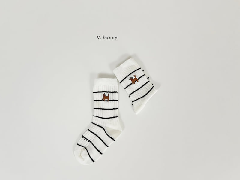 V Bunny - Korean Children Fashion - #designkidswear - Basketball Socks Set - 4